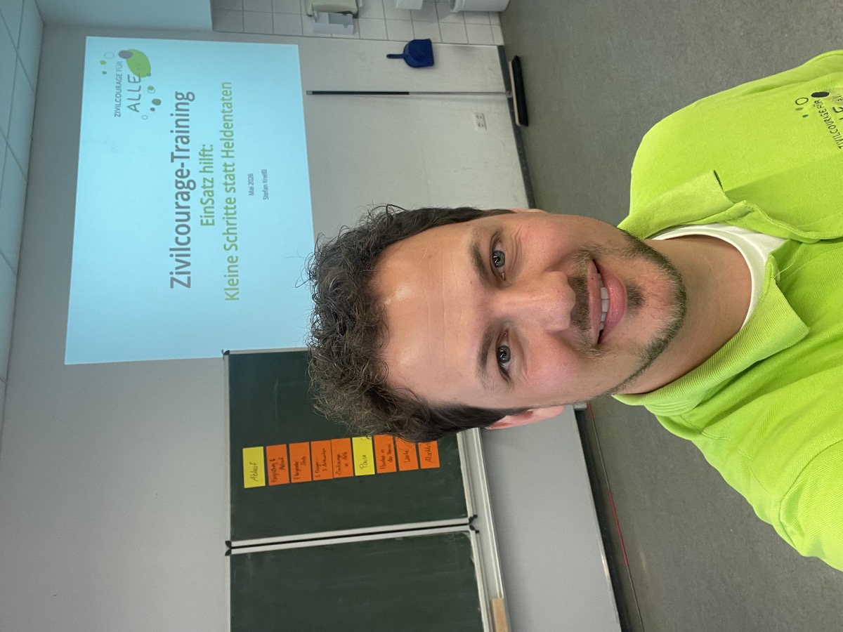 Stefan Kreißl beim Zivilcourage-Training